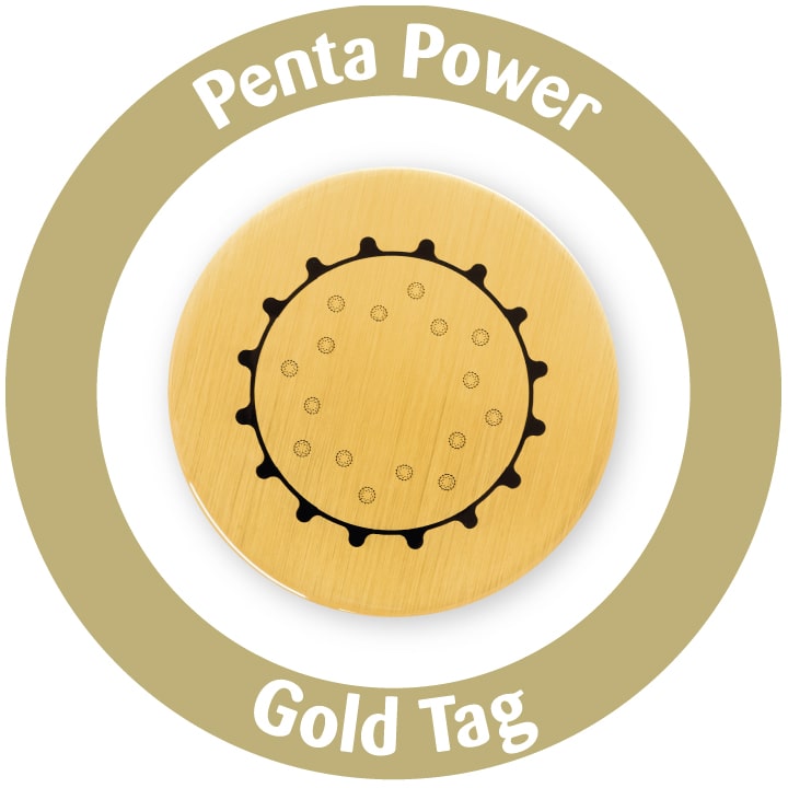 Penta Power Gold Tag