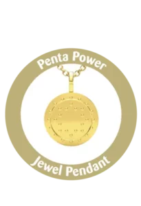 Penta Power Jewel Pedant Geel Goud